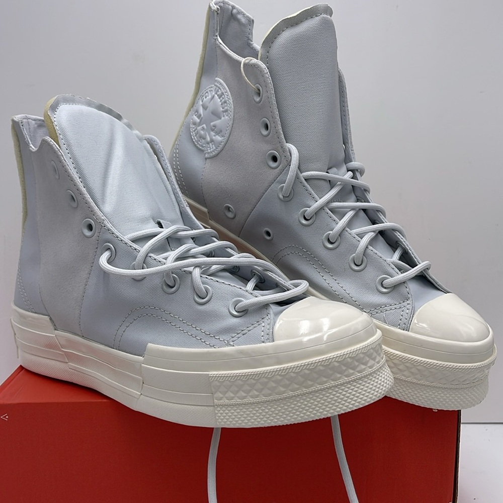 Converse WMNS CHUCK 70 PLUS HI MOONBATHE/EGRET/MOONBATHE A05259C Platforms Snkrs - Picture 4 of 16